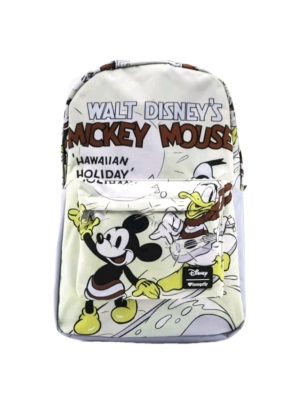 Loungefly Disney Mickey Hawaiian Holiday Nylon Backpack OG Heart Logo NWT Sealed